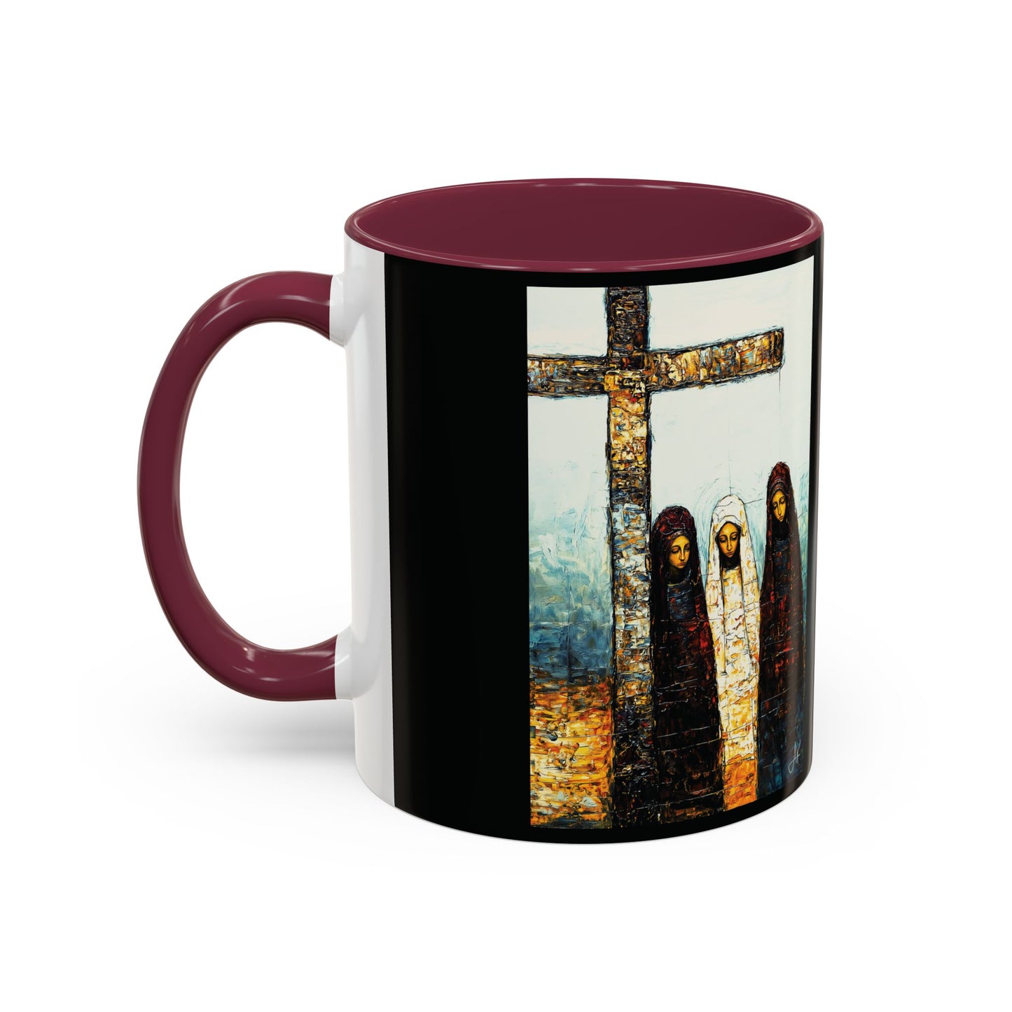 "At-the-Foot of the Cross - John 19:25", Colorful Mugs (11oz & 15oz)