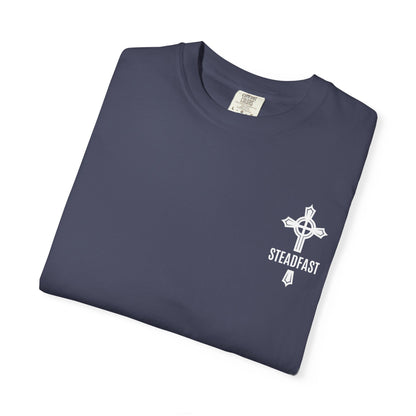 "Steadfast Cross in White", Unisex T-shirt
