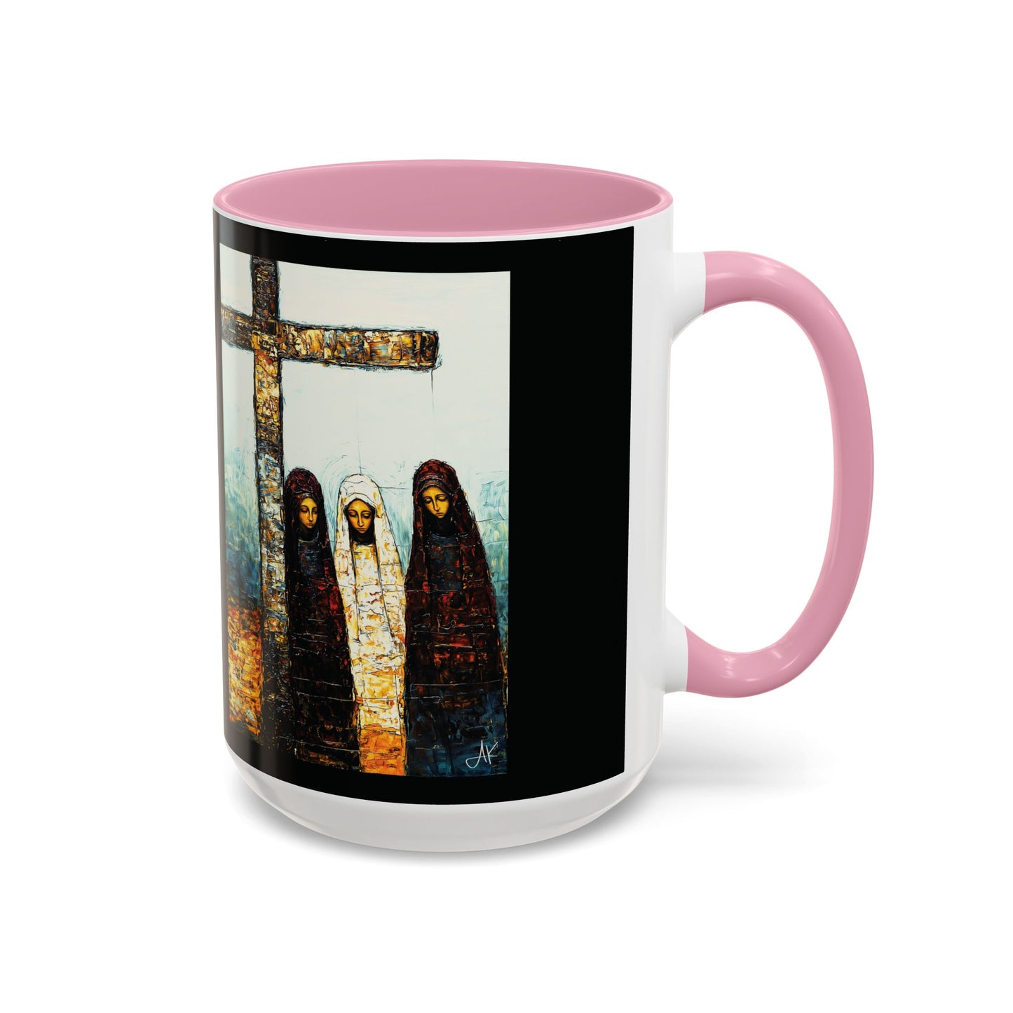 "At-the-Foot of the Cross - John 19:25", Colorful Mugs (11oz & 15oz)
