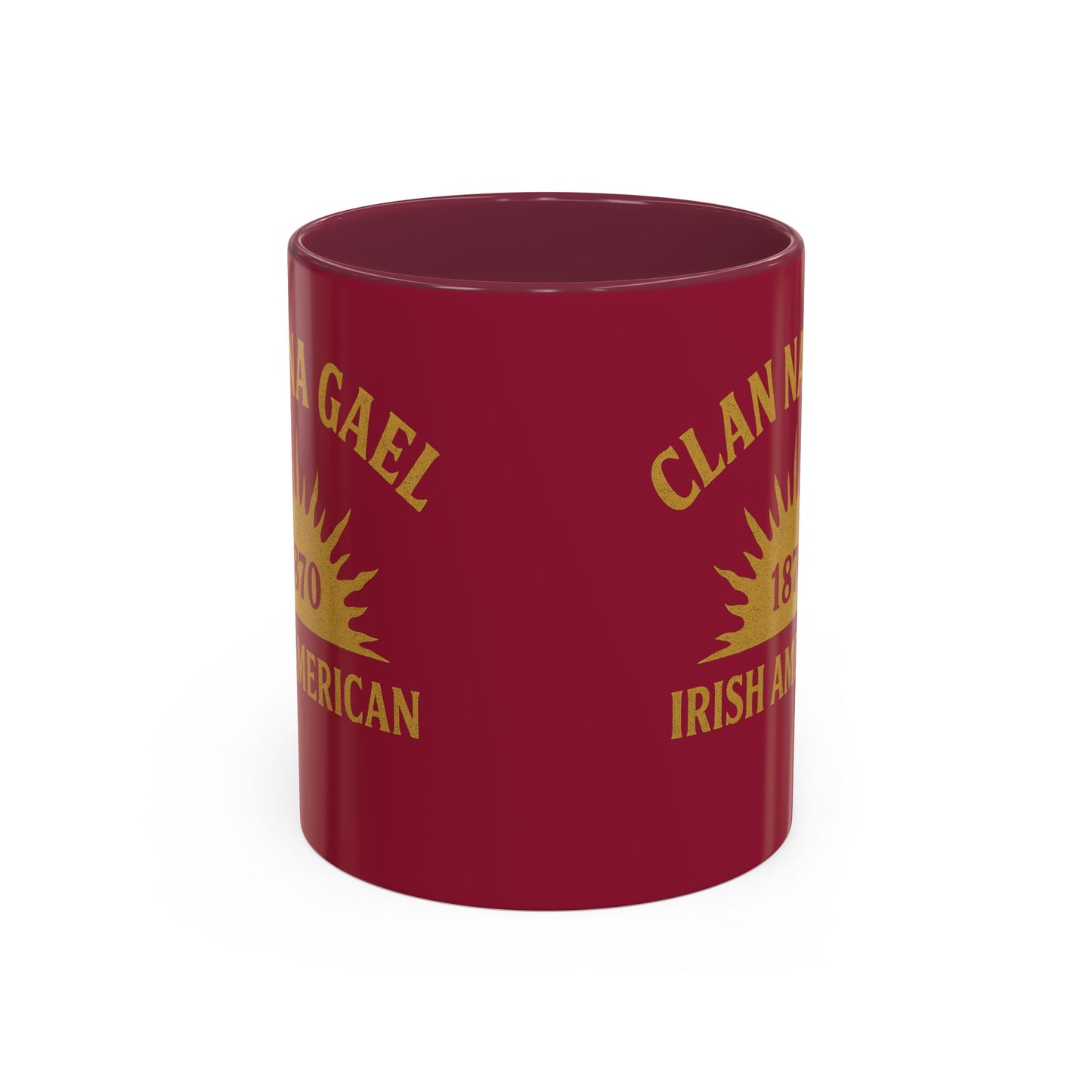 "Clan na Gael - Irish American", Colorful Mugs (11oz, 15oz) (Fénechas Red)