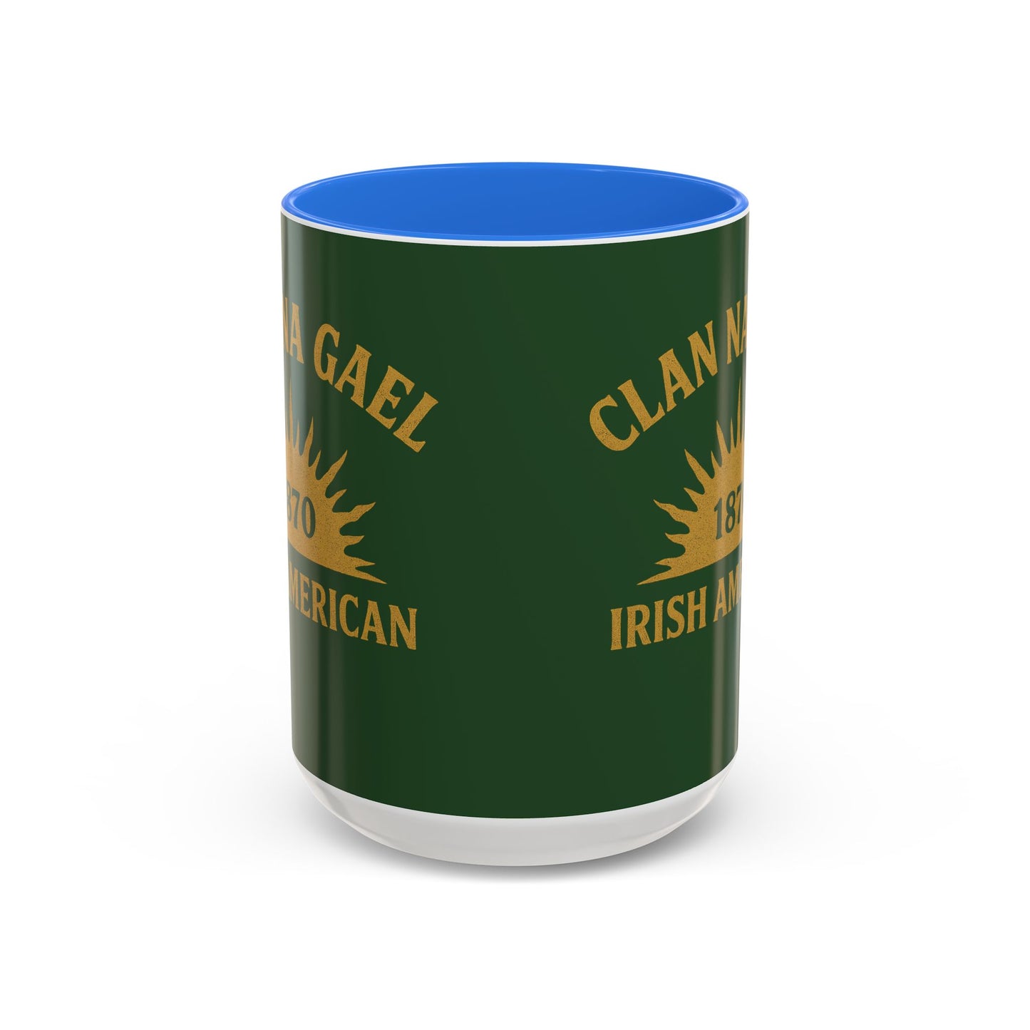 "Clan na Gael - Irish American", Colorful Mugs (11oz, 15oz) (Brithemain Green)