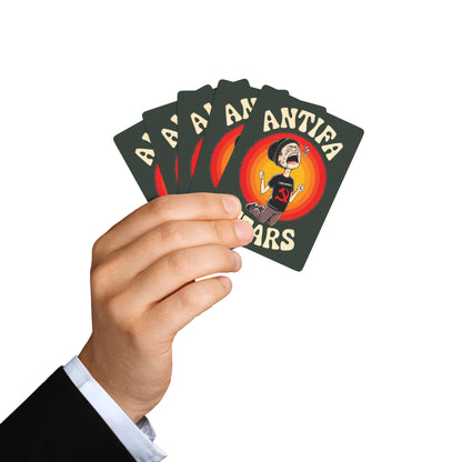 "Antifa Tears" #01, Political Playing Cards (Hail Cloud Grey)