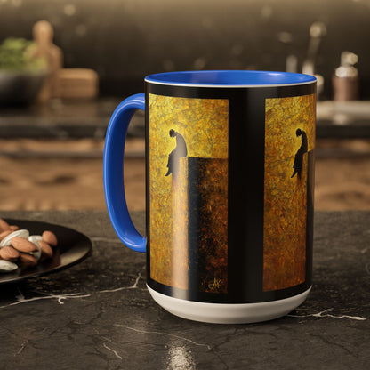 "In Darkest Hour He Is With Me", Colorful Mugs (11oz, 15oz)