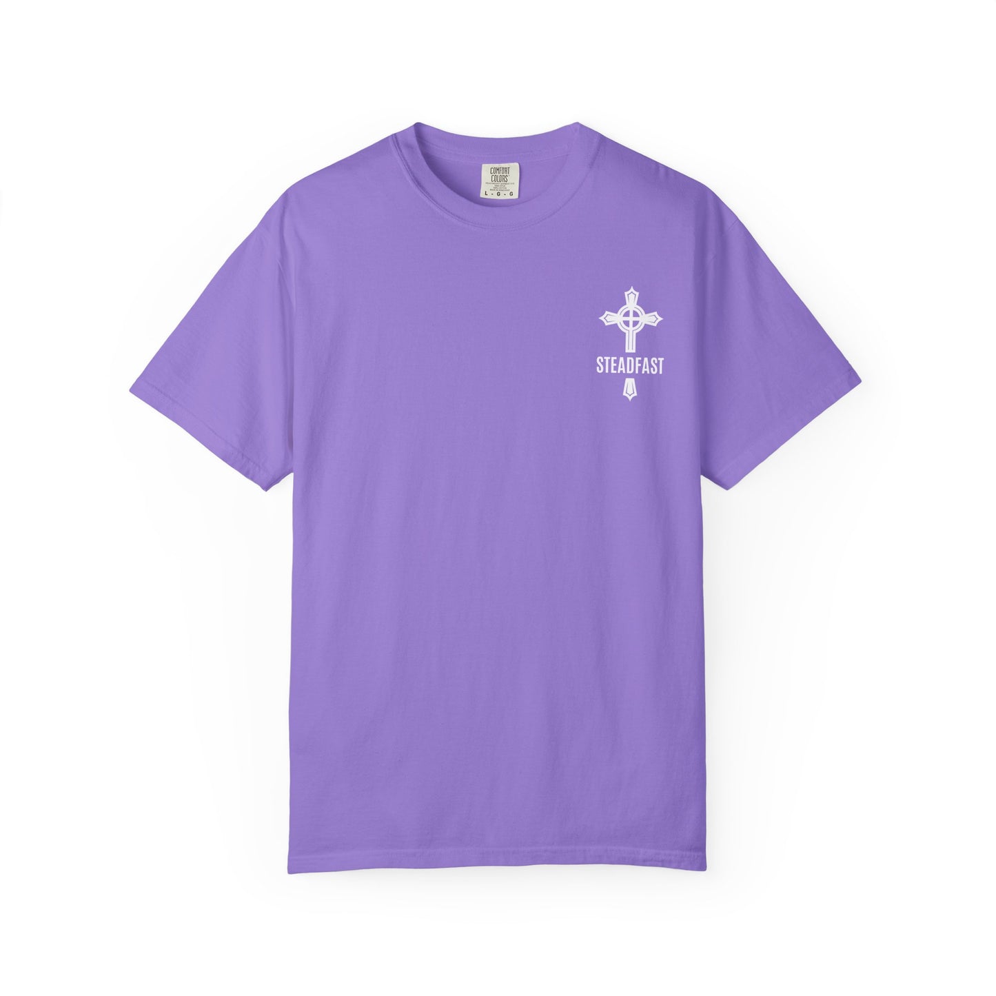 "Steadfast Cross in White", Unisex T-shirt