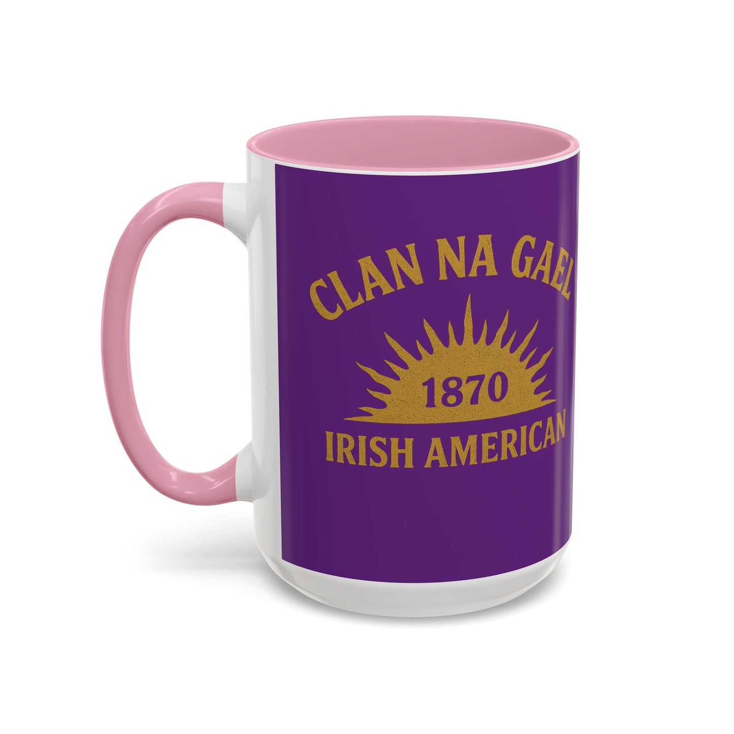 "Clan na Gael - Irish American", Colorful Mugs (11oz, 15oz) (Vesper Violet)