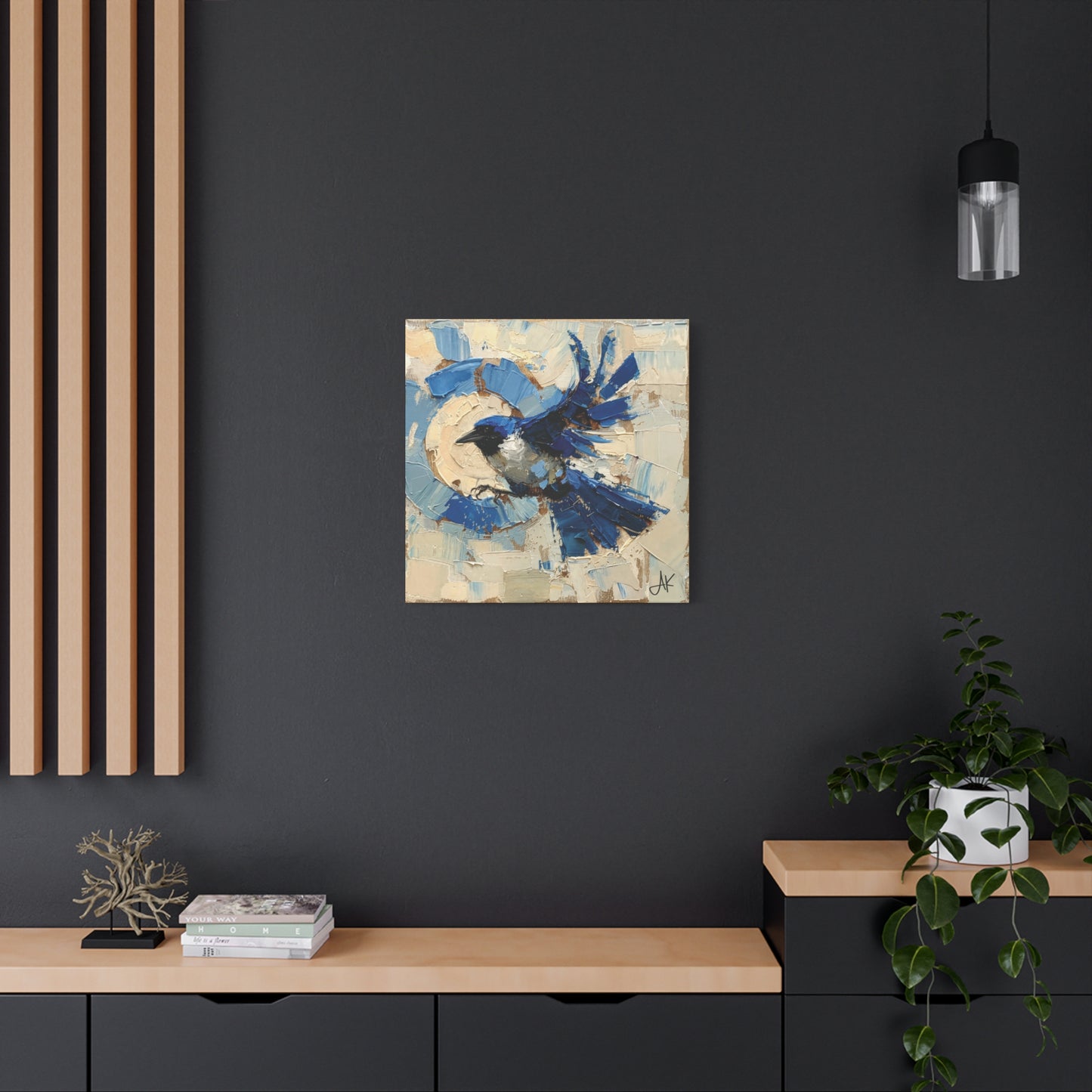 "Liberty Blue Bird", Fine Art Matte Canvas, Stretched, 1.25"