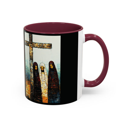 "At-the-Foot of the Cross - John 19:25", Colorful Mugs (11oz & 15oz)