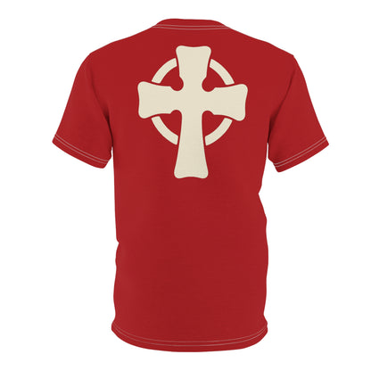 "Retro Jesus", Unisex T-shirt (Islay Red)