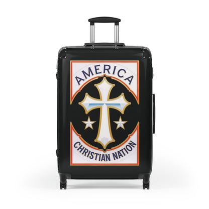 "America Christian Nation" #21 Suitcases (Pitch Black)