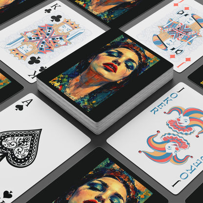 "Fallen Redemption", Fine Art Playing Cards (Void Black)