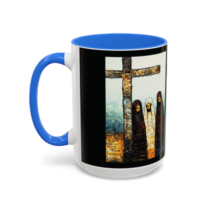 "At-the-Foot of the Cross - John 19:25", Colorful Mugs (11oz & 15oz)