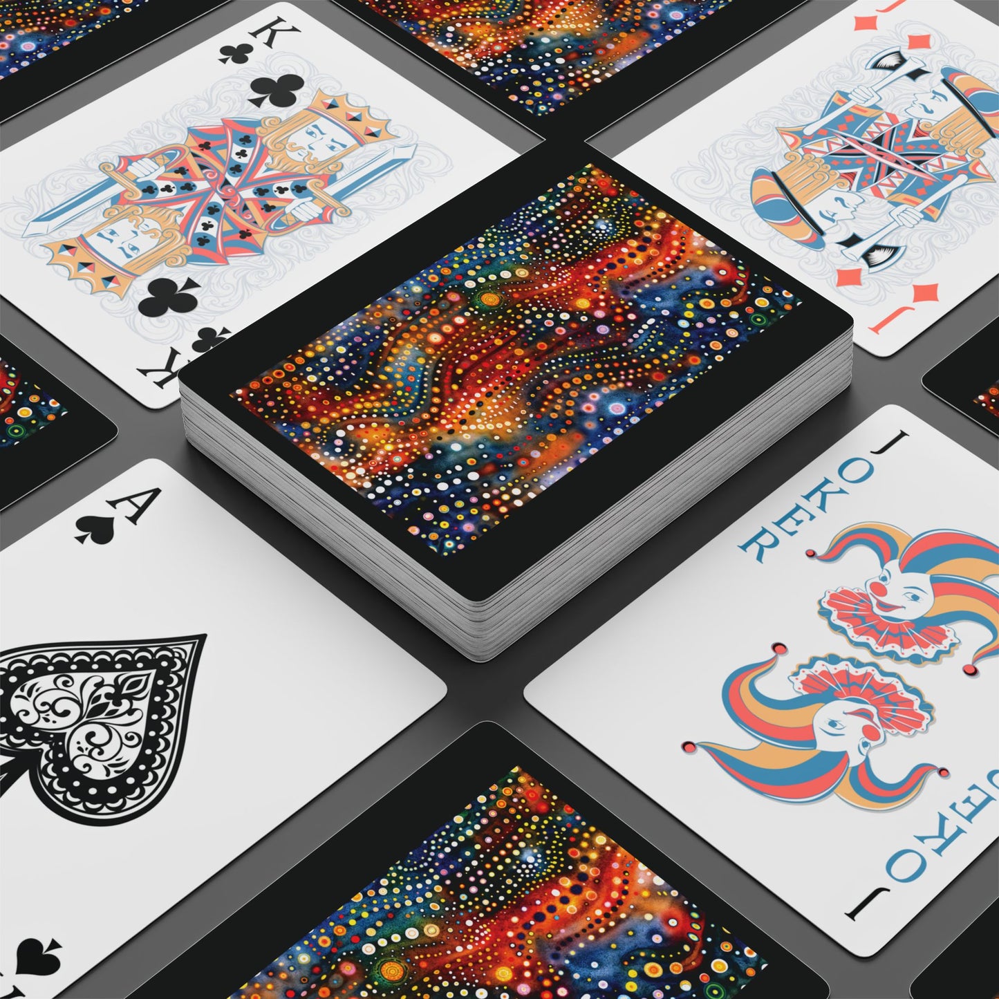"Abstract 69", Fine Art Playing Cards (Void Black)