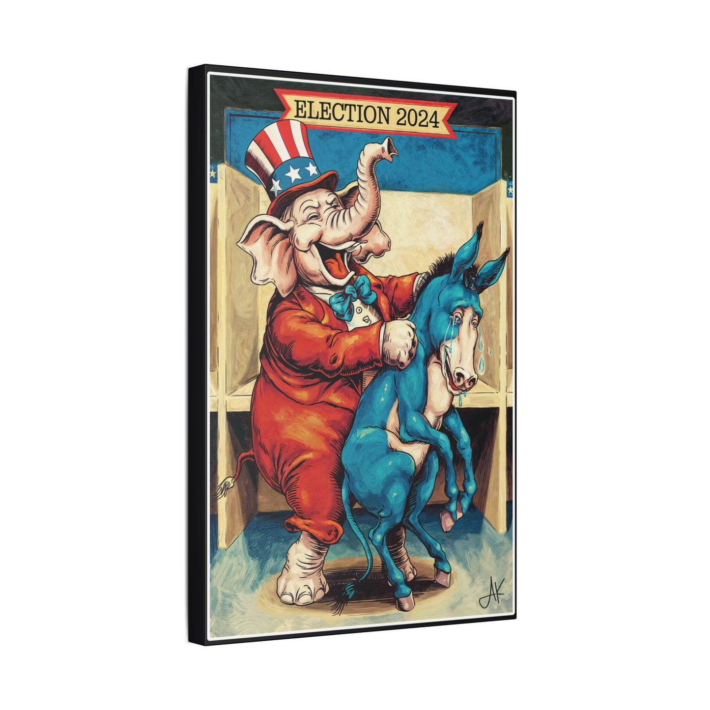 "MAGA Spanked the Donkeys 2024", Stretched Classic Canvas Print