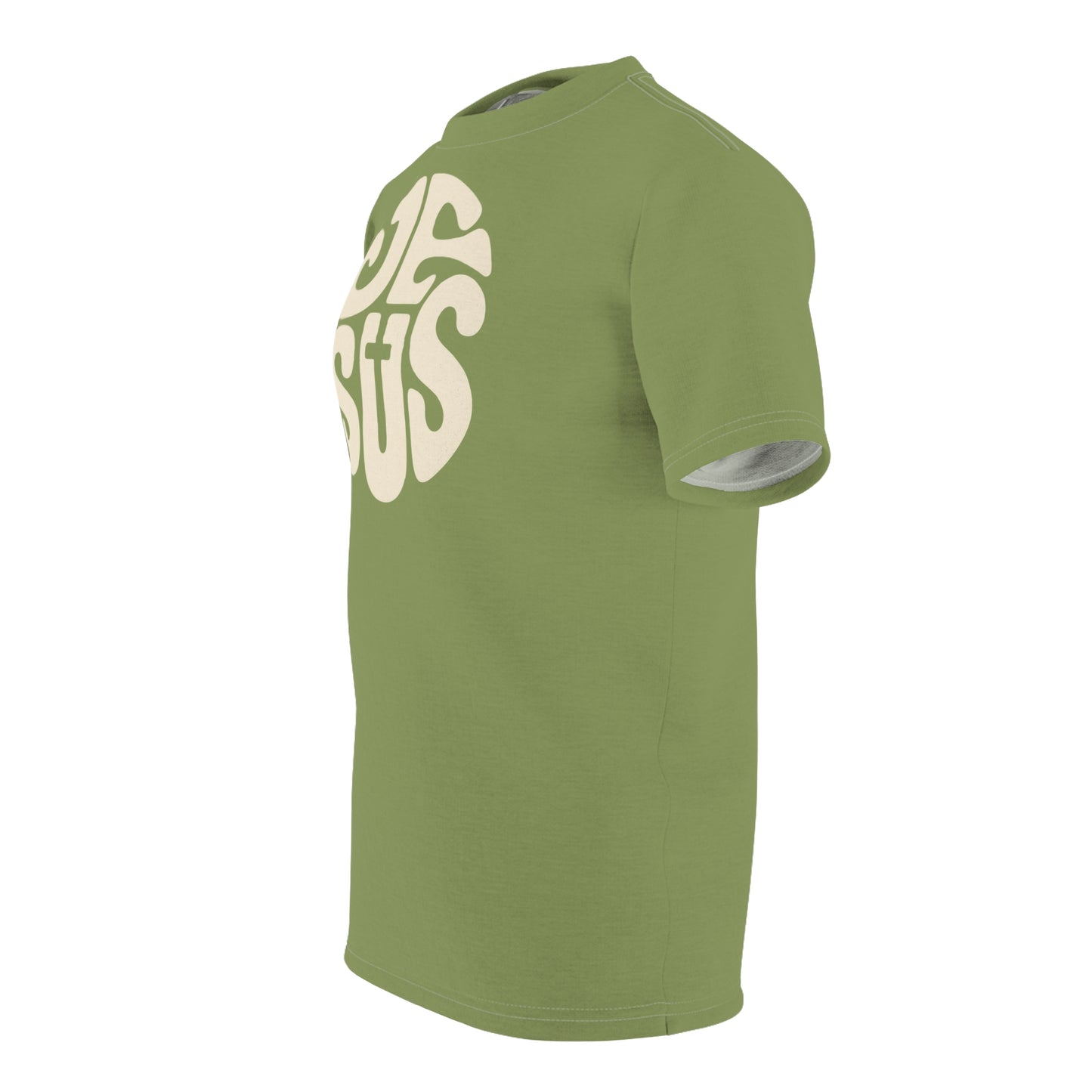 "Retro Jesus", Unisex T-shirt (Sage Green)