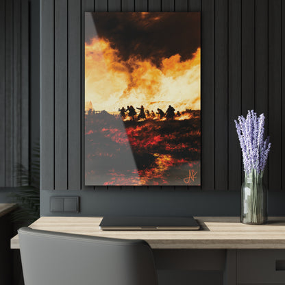 "Clan Skirmish", Fine Art Acrylic Wall Prints (French Cleat Hanging)