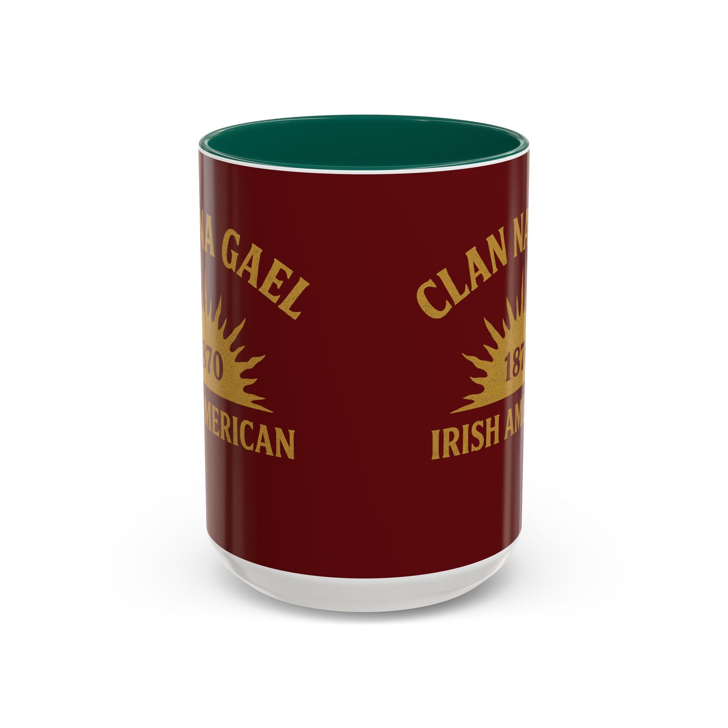 "Clan na Gael - Irish American", Colorful Mugs (11oz, 15oz) (Palladius Red)