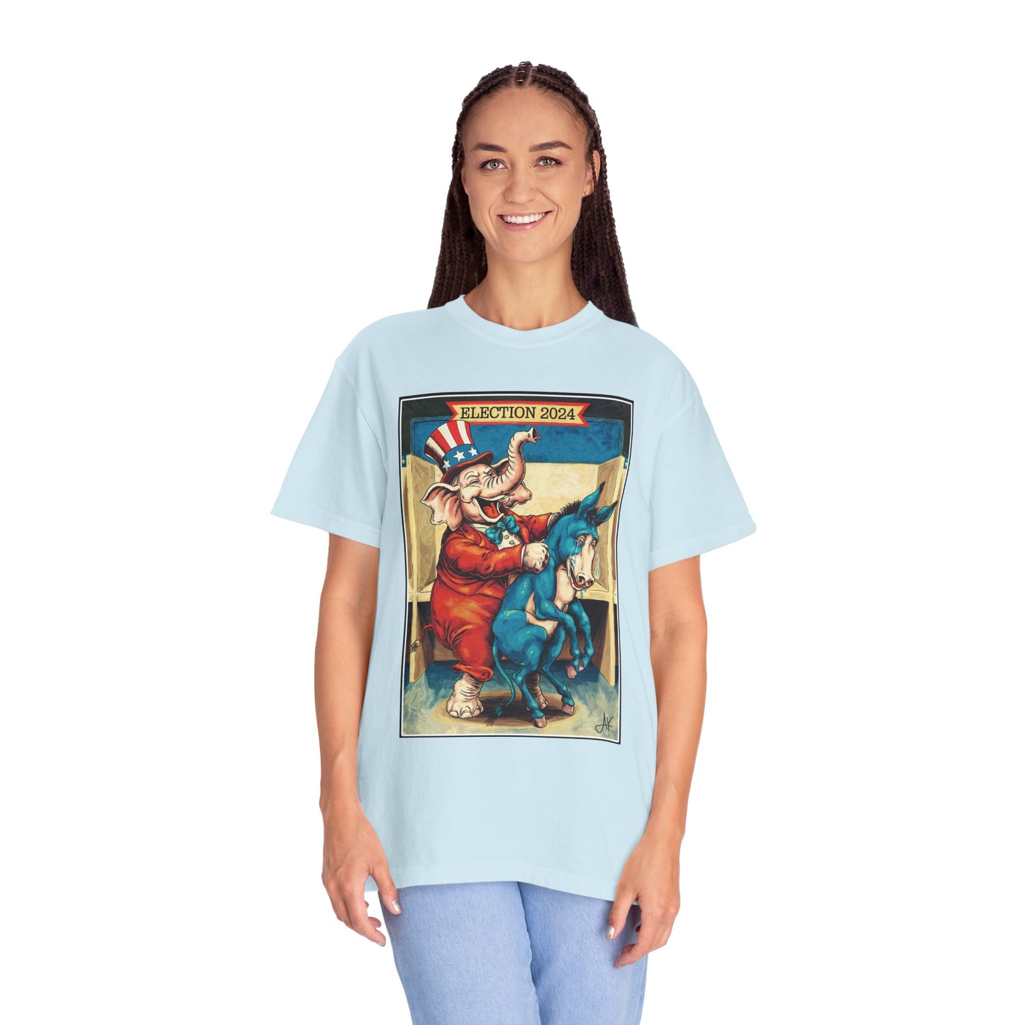 "MAGA Spanked the Donkeys 2024", Unisex T-shirt (Light Colors)