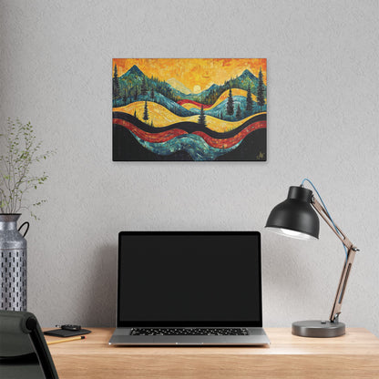 "Vintage Vista", Stretched Classic Canvas Fine Art Print