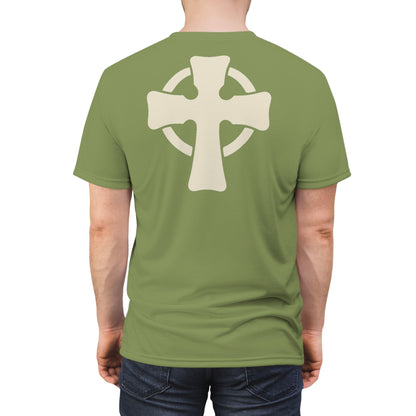 "Retro Jesus", Unisex T-shirt (Sage Green)