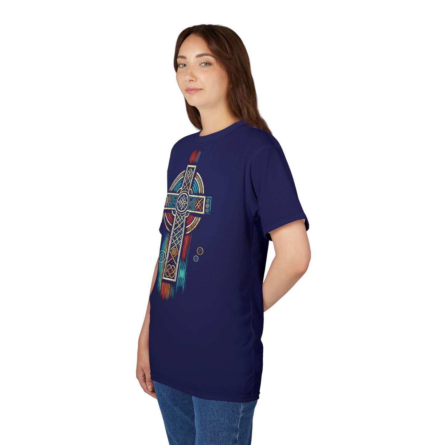 "Ancestral Faith", Unisex Tee (Obsidian Blue)