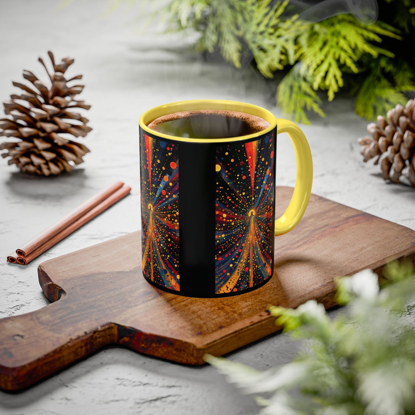 "Illuminated by Grace - 2 Corinthians 4:6", Colorful Mugs (11oz & 15oz)