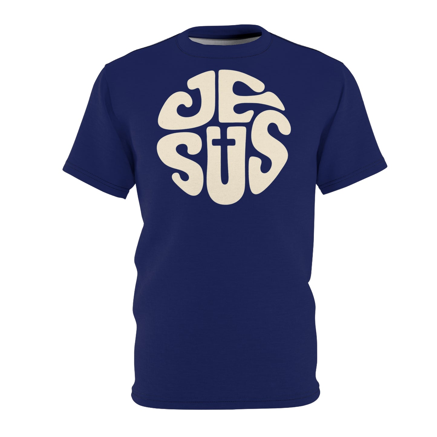 "Retro Jesus", Unisex T-shirt (Norway Blue)