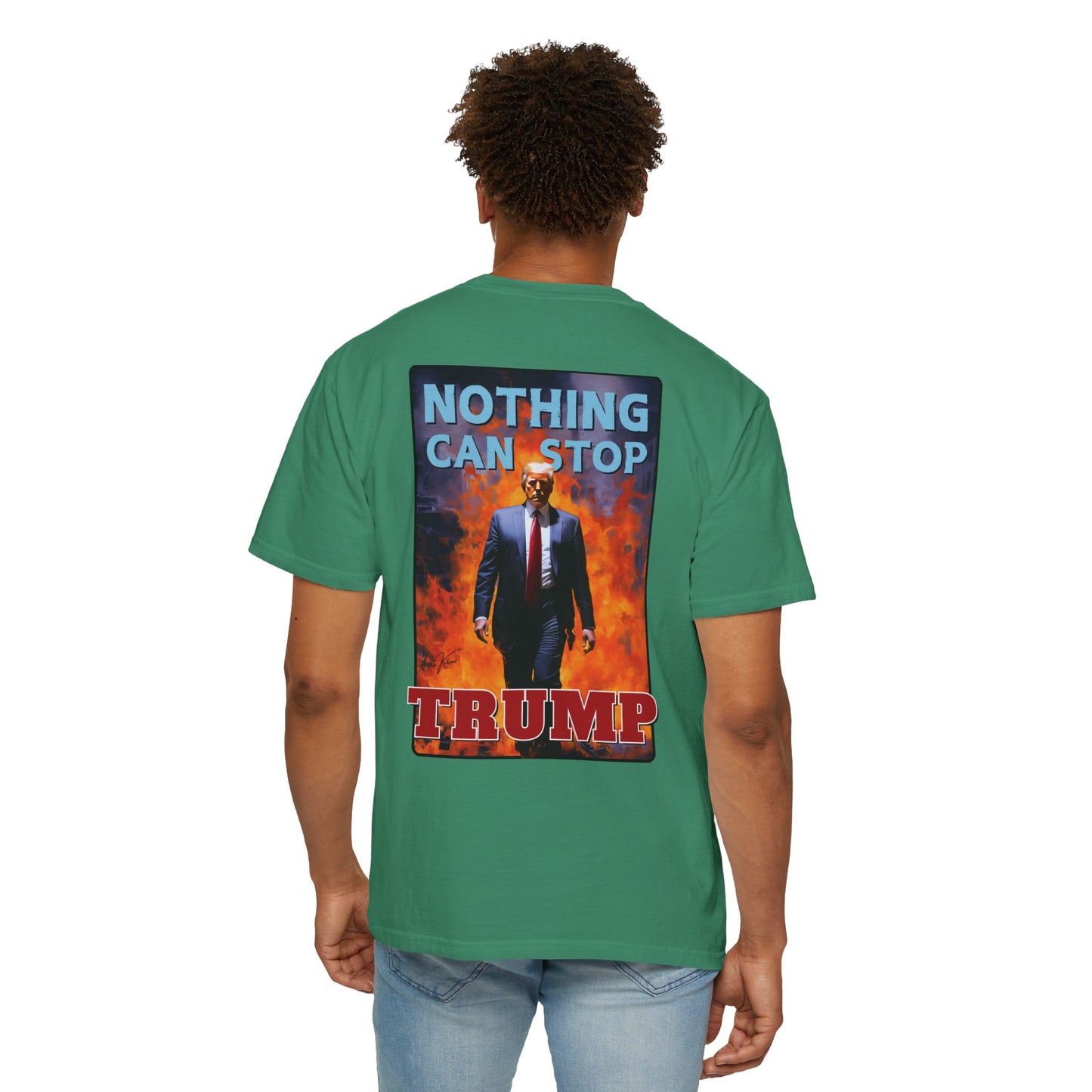 "Nothing Can Stop Trump", Unisex T-shirt (Dark Colors)