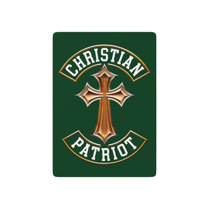 "Christian Patriot" #03, Christian Playing Cards (Zucchini Green)