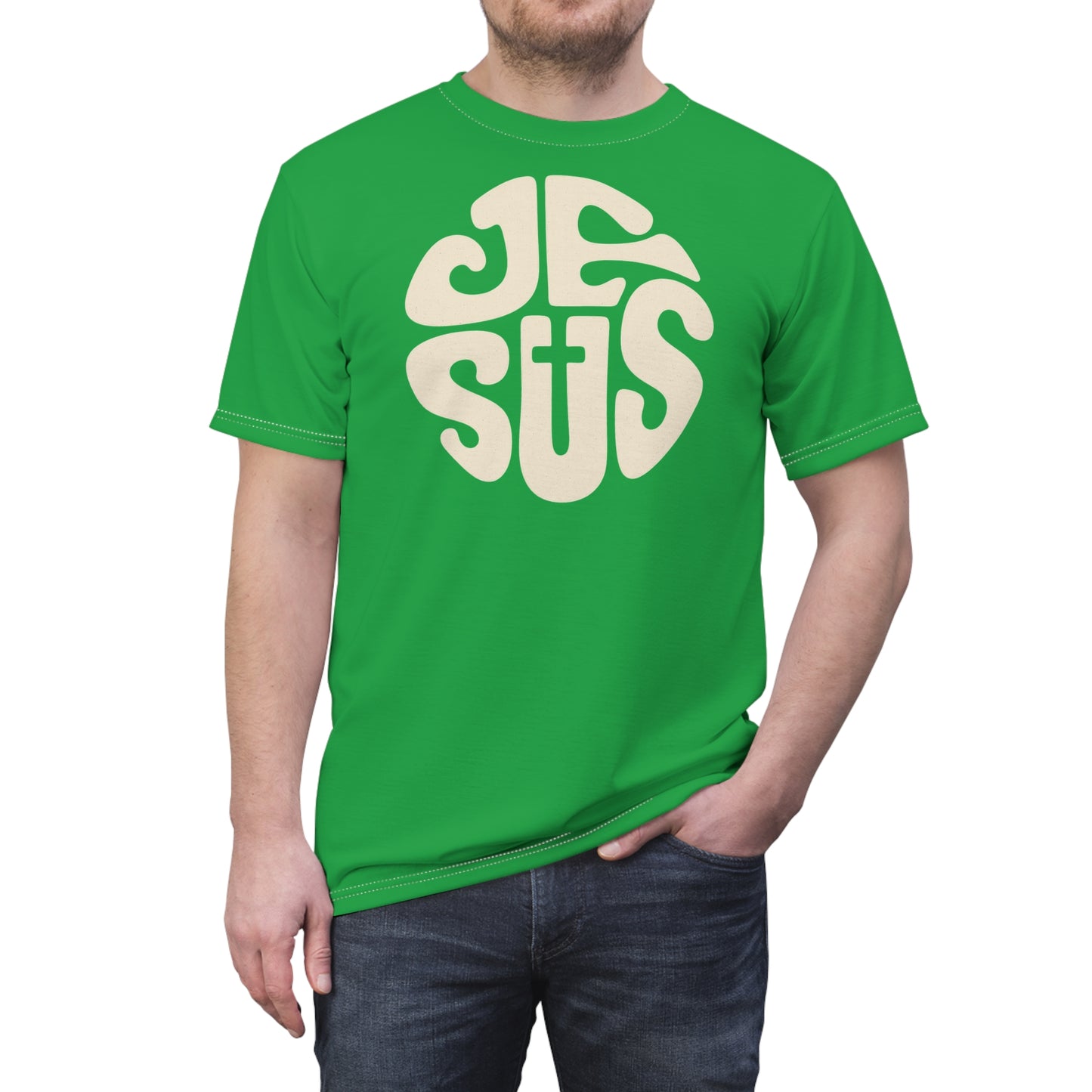 "Retro Jesus", Unisex T-shirt (Hanging Gardens)