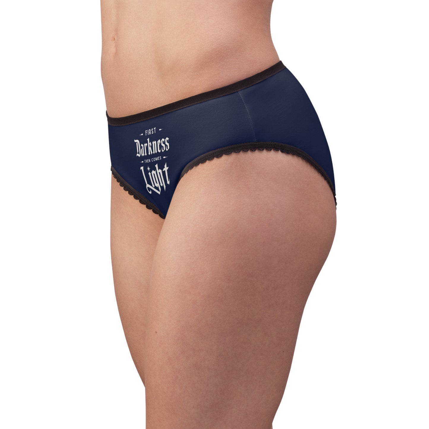 "First Darkness Then Comes Light" #02, Women's Briefs (BGS Blue)