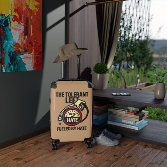"The Tolerant Left", Suitcase (Camel Brown)