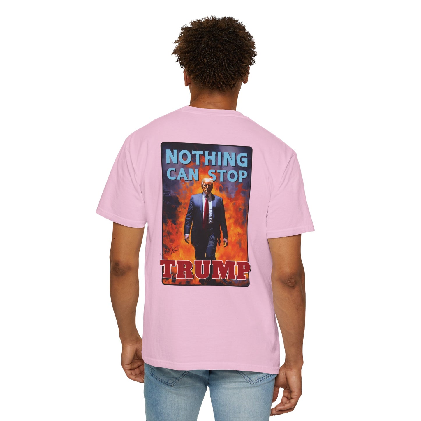 "Nothing Can Stop Trump", Unisex T-shirt (Light Colors)