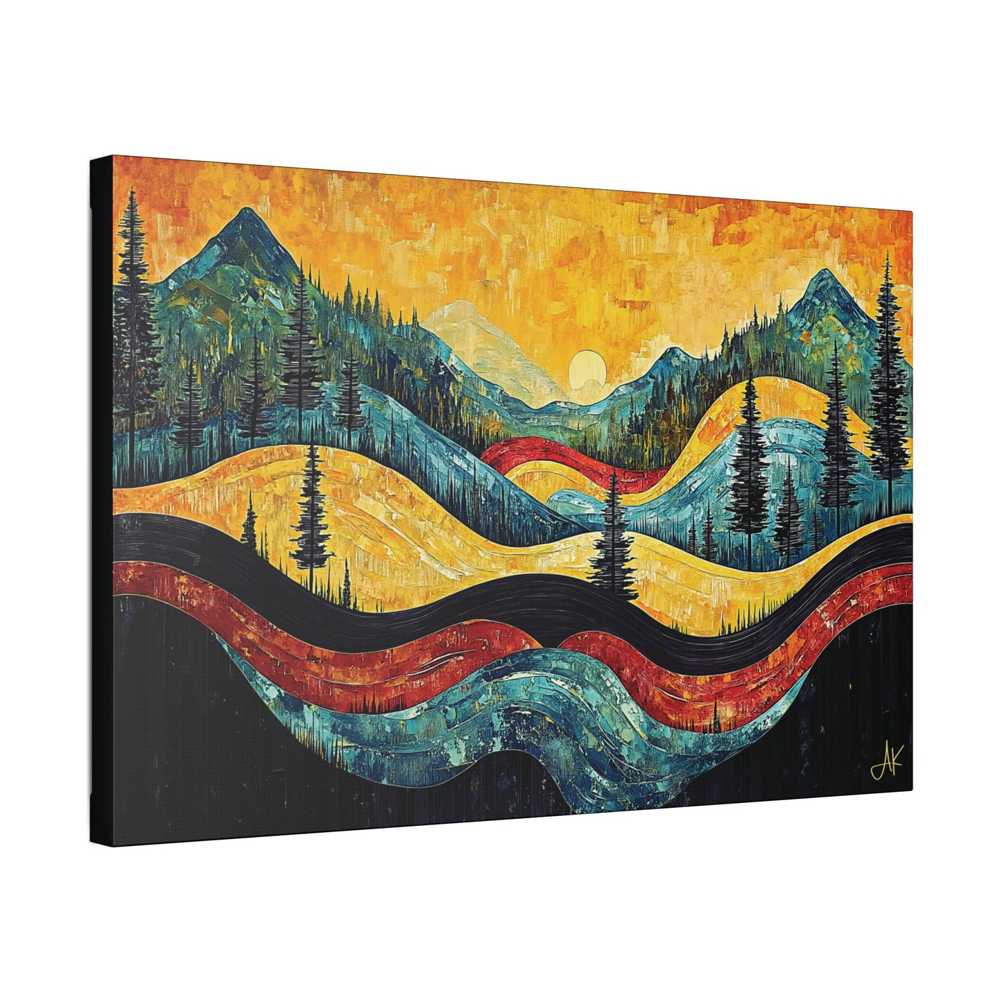"Vintage Vista", Stretched Classic Canvas Fine Art Print