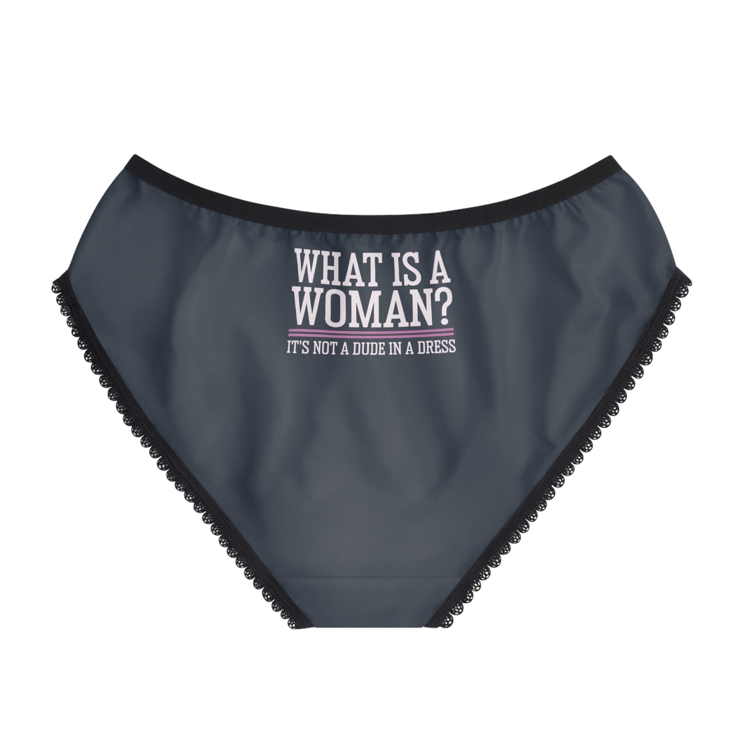 "What is a Woman" #02, Women's Briefs (Drowned Indigo)
