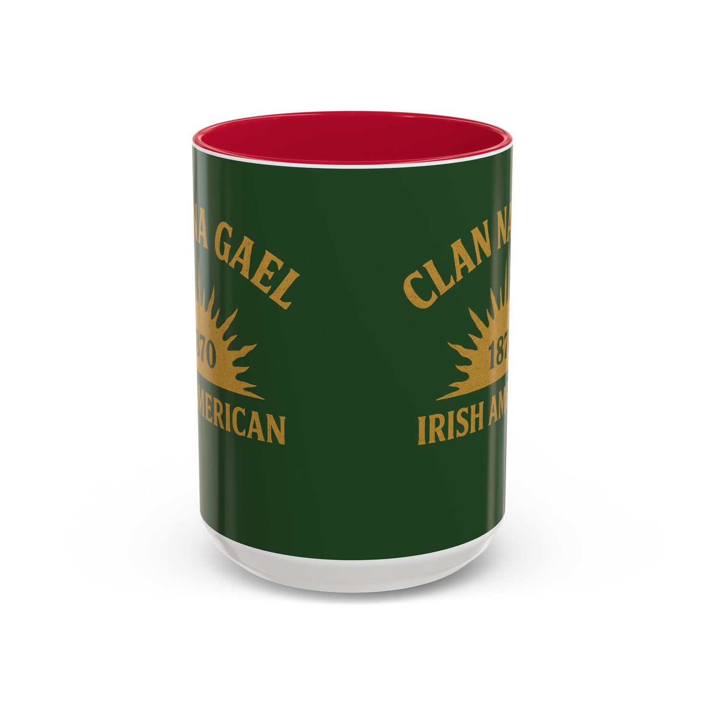"Clan na Gael - Irish American", Colorful Mugs (11oz, 15oz) (Brithemain Green)