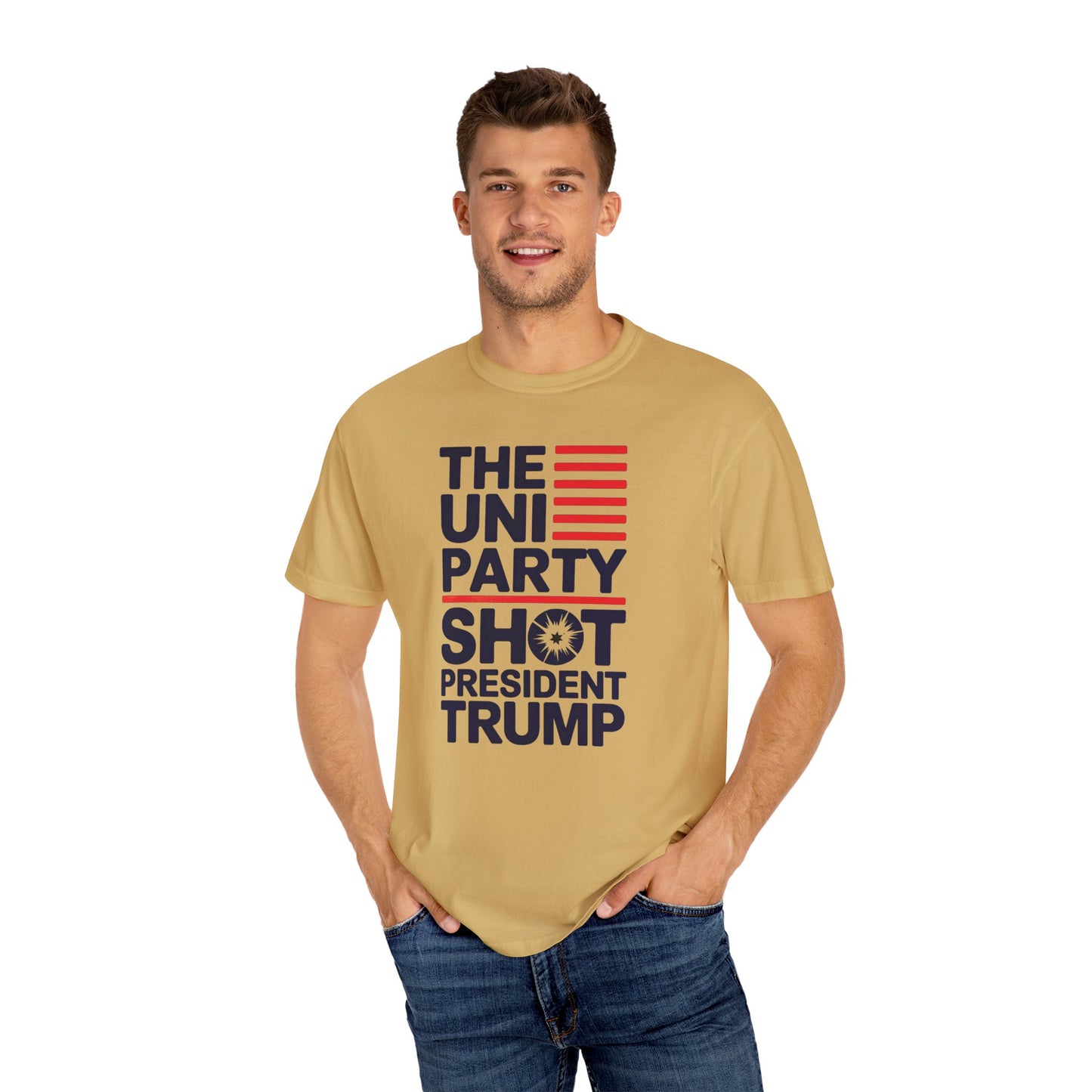 "The Uniparty Shot President Trump" #01, Unisex T-shirt