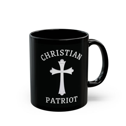 "Christian Patriot" #04, Black Mug (11oz & 15oz)