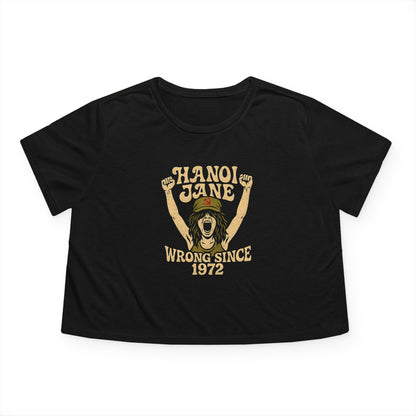 "Hanoi Jane", Women's Flowy Cropped Tee