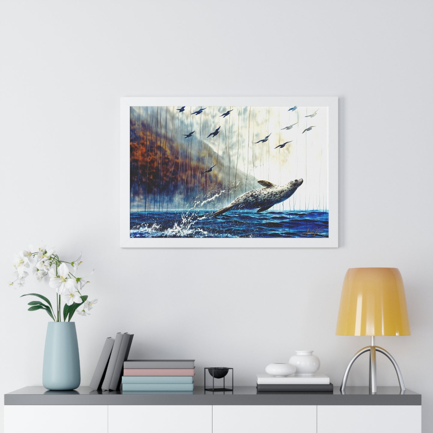 "Flying Free", Framed Paper Poster