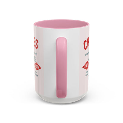 "Delicious Cherries", Colorful Mugs (11oz, 15oz) (Sea Salt Sherbet)