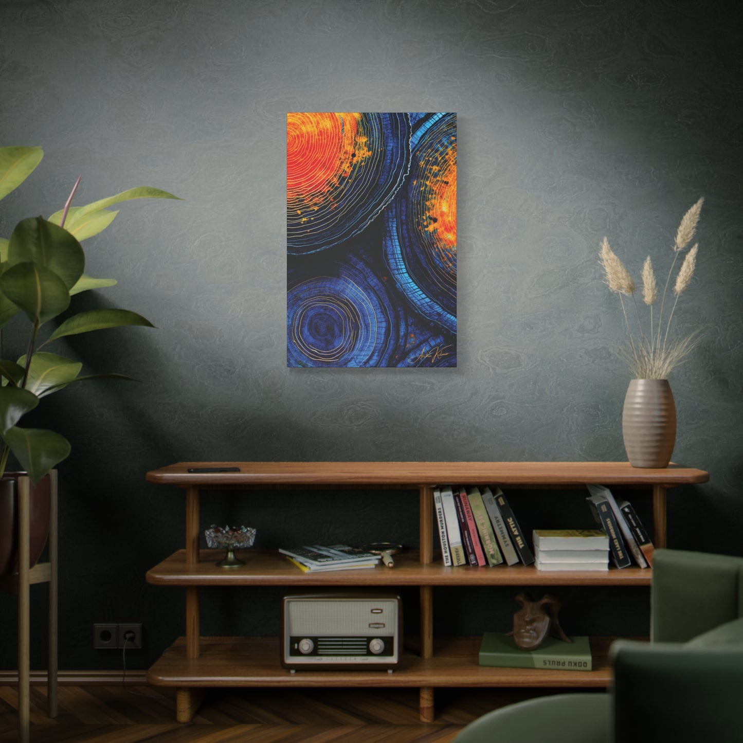 "History's Vibrance", Matte Canvas Fine Art Print