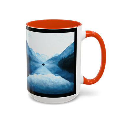 "Connected in Silence - Psalm 46:10", Colorful Mugs (11oz, 15oz)
