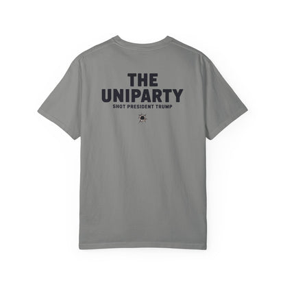 "The Uniparty Shot President Trump" #02, Unisex T-shirt