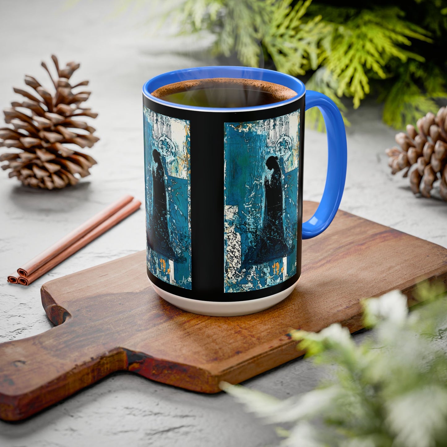 "Behold the Handmaid - Luke 1:38", Colorful Mugs (11oz, 15oz)