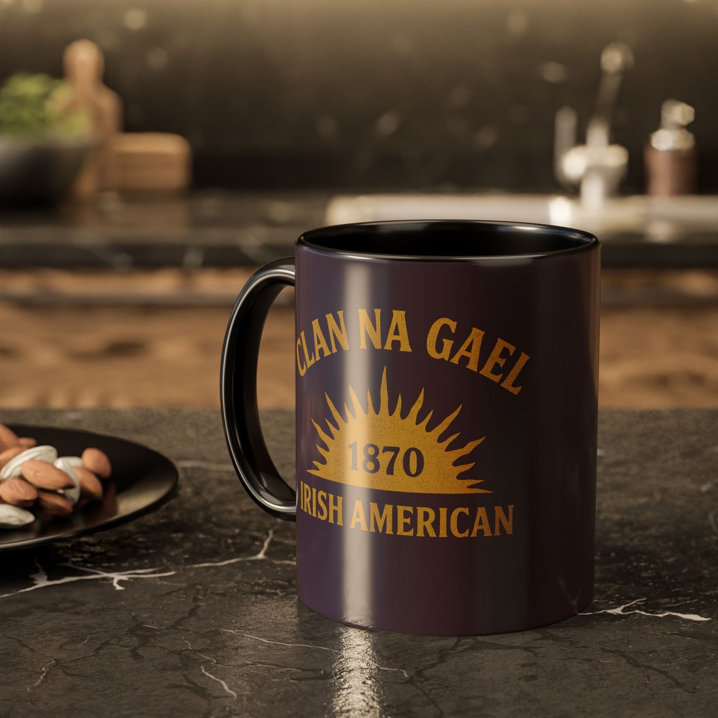 "Clan na Gael - Irish American", Colorful Mugs (11oz, 15oz) (Purple Verbena)