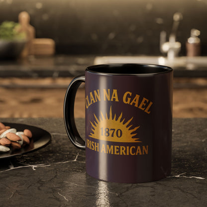 "Clan na Gael - Irish American", Colorful Mugs (11oz, 15oz) (Purple Verbena)