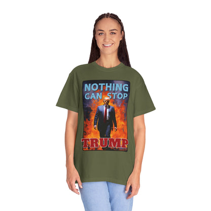 "Nothing Can Stop Trump", Unisex T-shirt (Dark Colors)