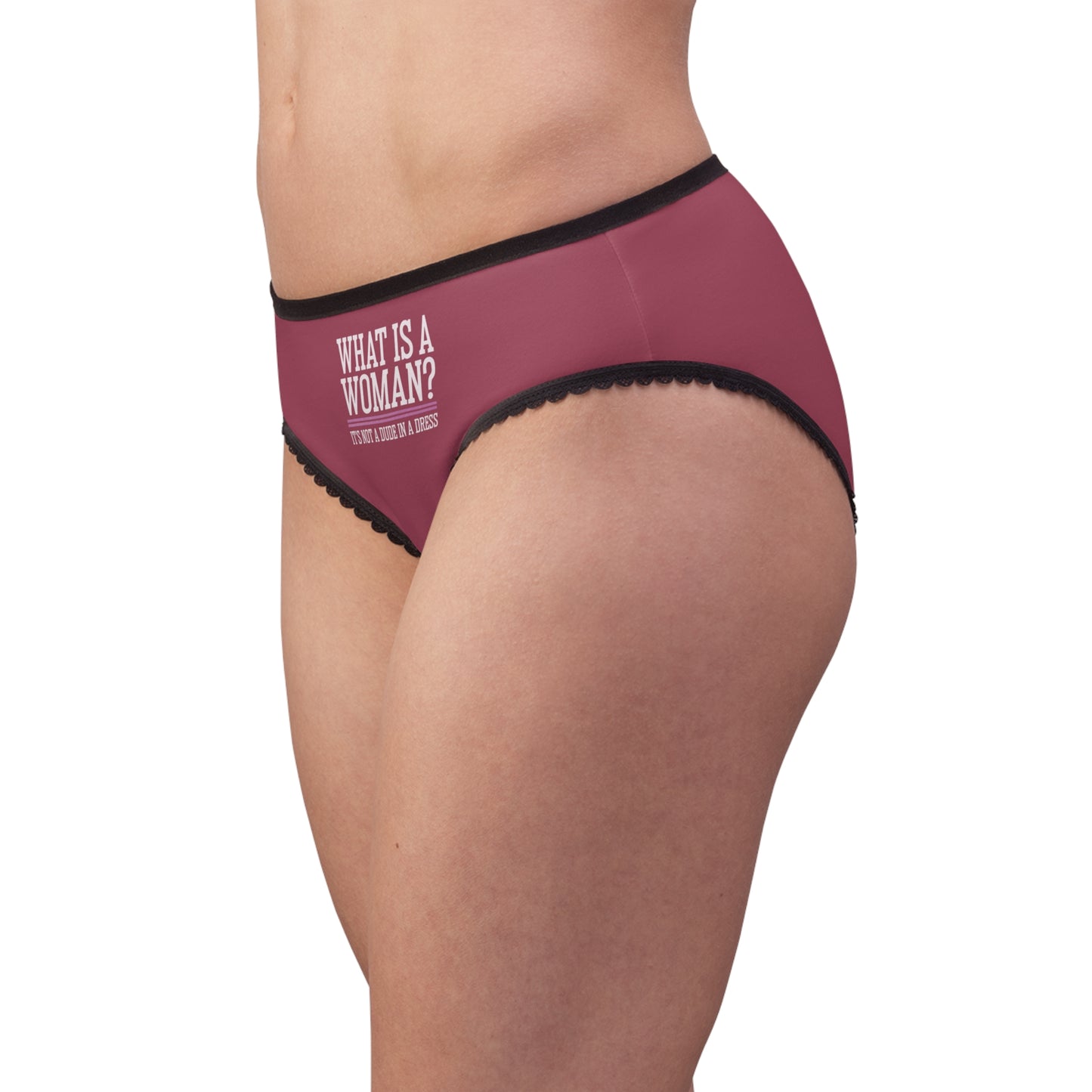 "What is a Woman" #02, Women's Briefs (Hippie Pink)
