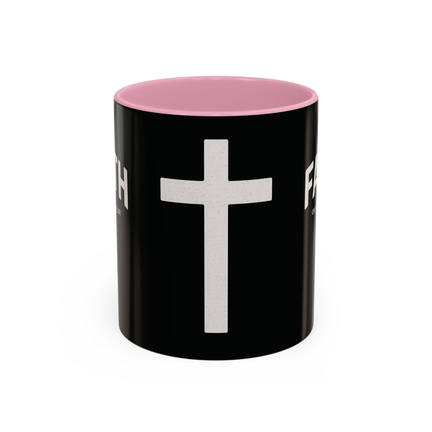 "Faith Overcomes Fear", Colorful Mugs (11oz, 15oz)