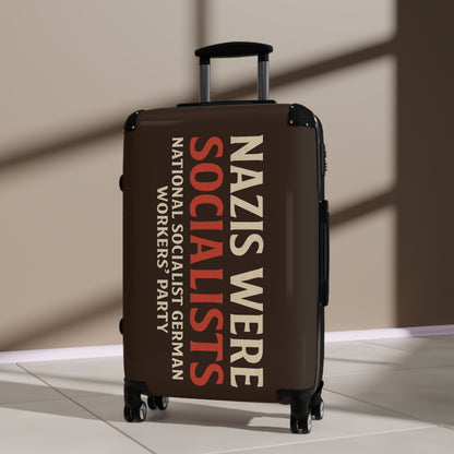 "Nazis were Socialists", Suitcase (Zinnwaldite Brown)